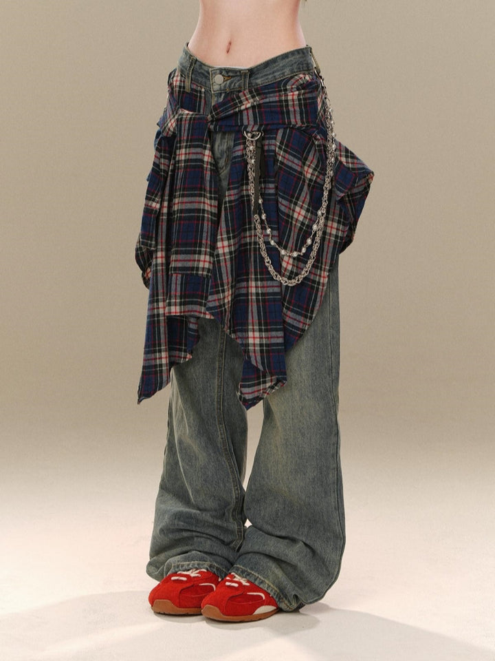 Black Loose Wide-Leg Pants for Fall Winter
