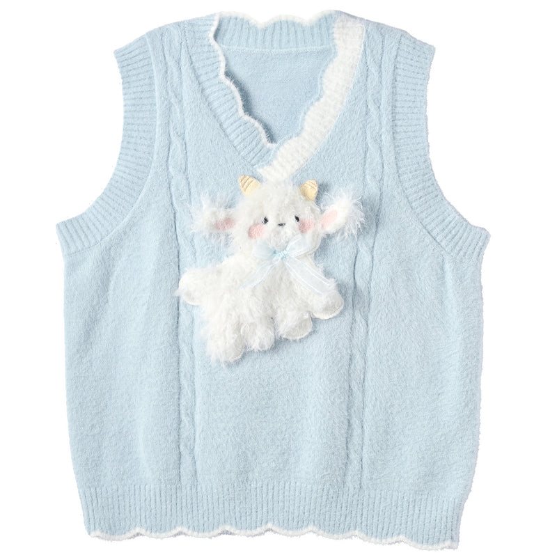 Playful Cute Bear Checkered Straight-Leg Casual Pants for Spring