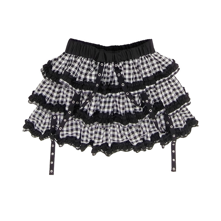 Y2K Light Subculture Cropped Mini Skirt
