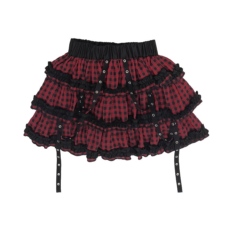 Y2K Light Subculture Cropped Mini Skirt