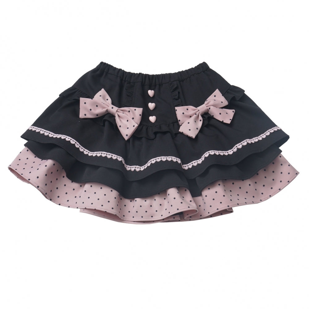 Pink Anime Girl Outfit Bell Sleeve Crop Top / Skirt
