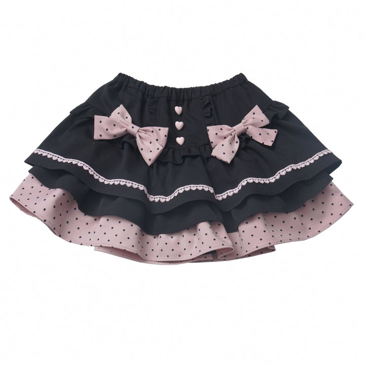 Pink Anime Girl Outfit Bell Sleeve Crop Top / Skirt