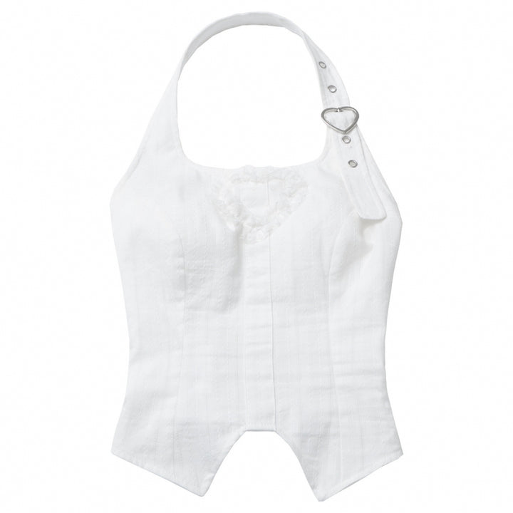 Pink Anime Girl Outfit Bell Sleeve Crop Top / Skirt