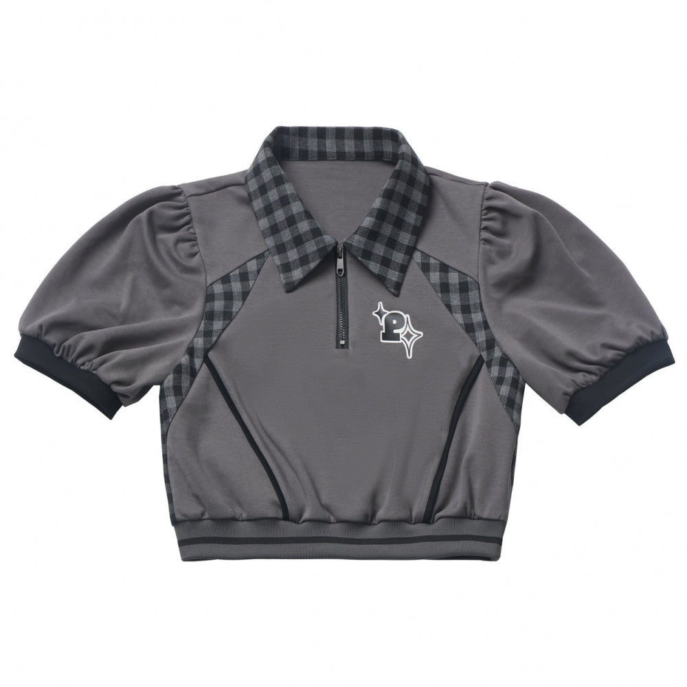 Plaid Patchwork Summer Shirt / Top / Pants