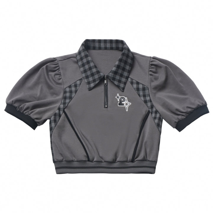 Plaid Patchwork Summer Shirt / Top / Pants