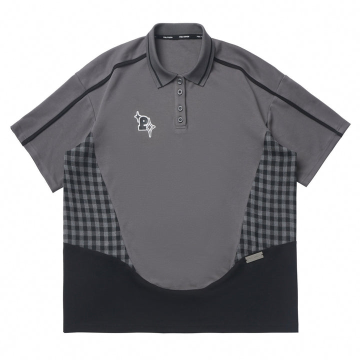 Plaid Patchwork Summer Shirt / Top / Pants