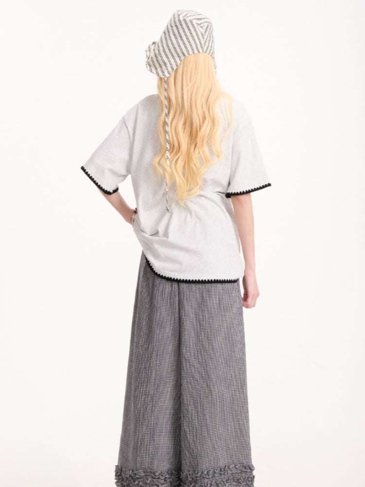 Bear Print Summer Short-Sleeve T-shirt