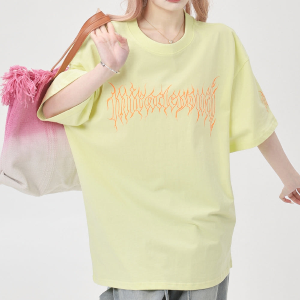 Niche Letter Print Short-Sleeve T-Shirt