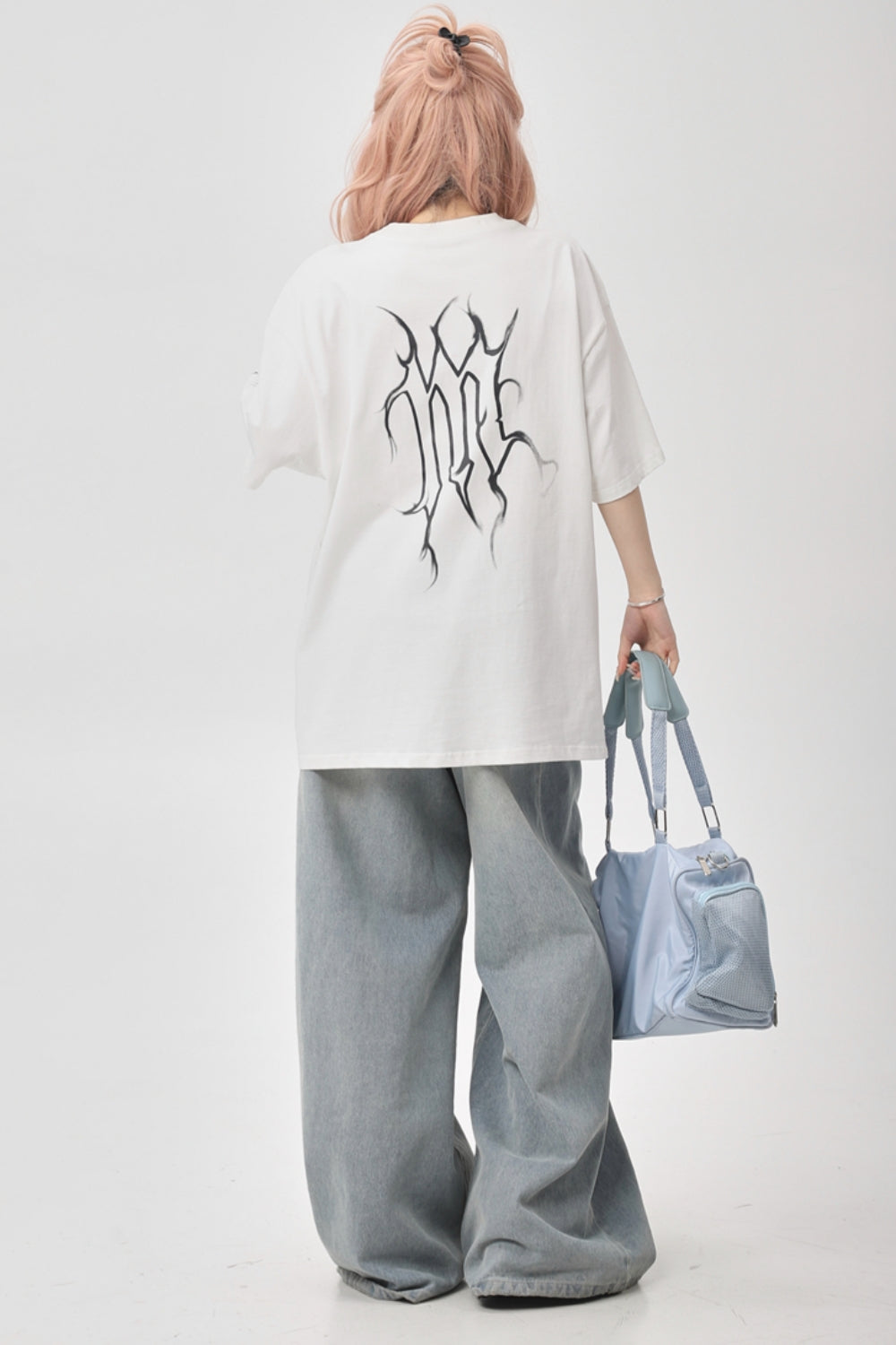 Niche Letter Print Short-Sleeve T-Shirt