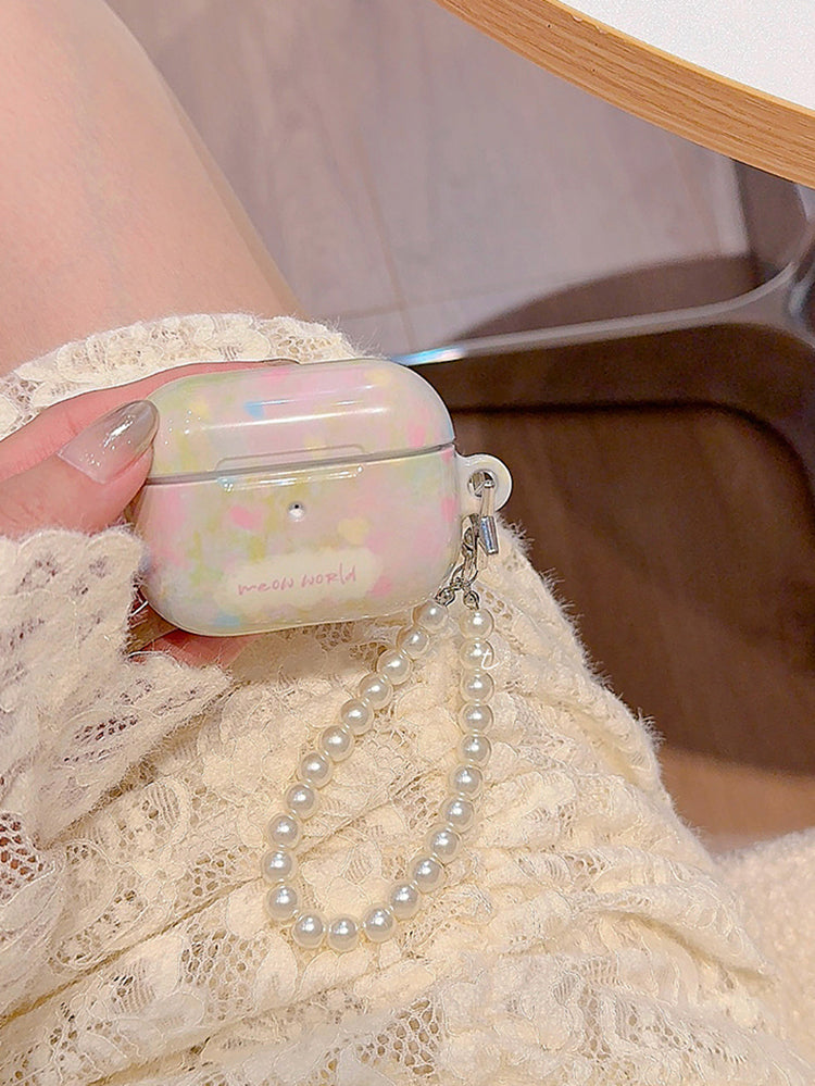 Spring oil painting flower AirPods case