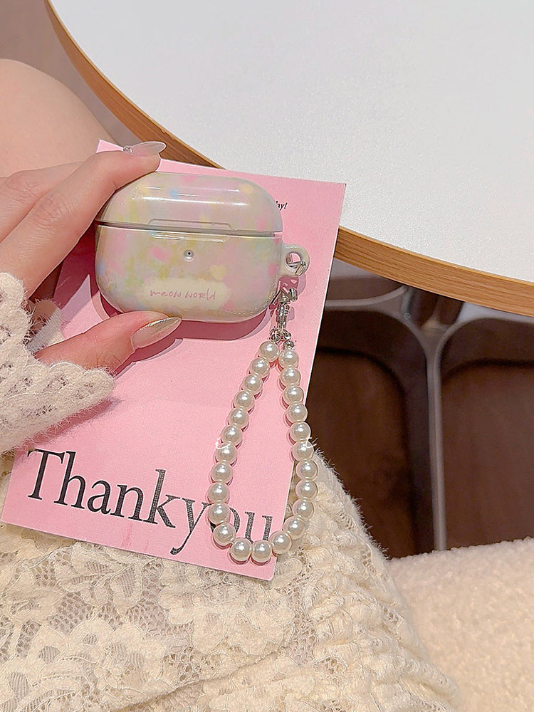 Spring oil painting flower AirPods case