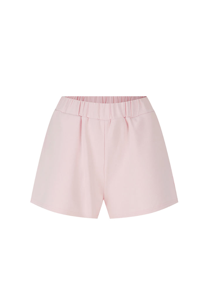 Spring Energetic Sporty Pink Top/Shorts