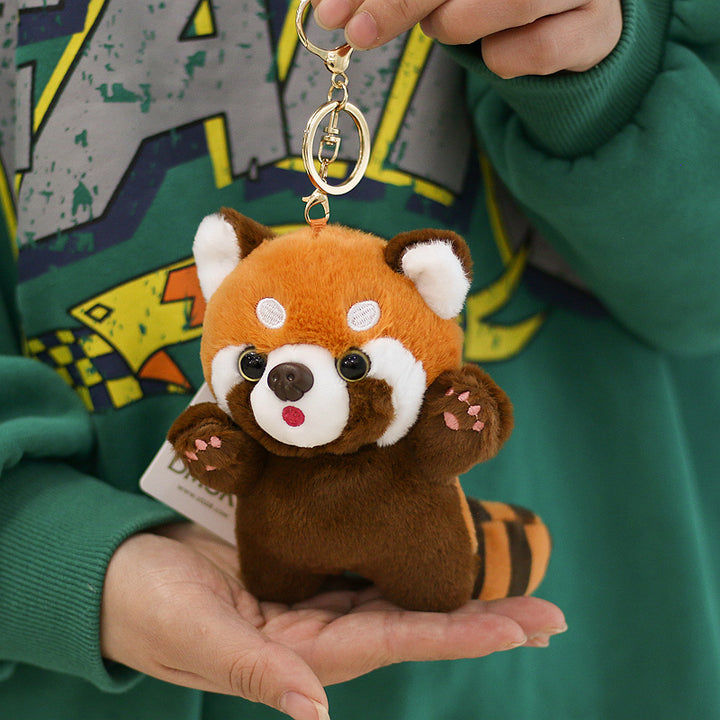 Red Panda Plush Keychain