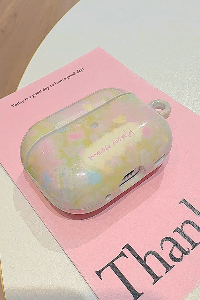 Spring oil painting flower AirPods case