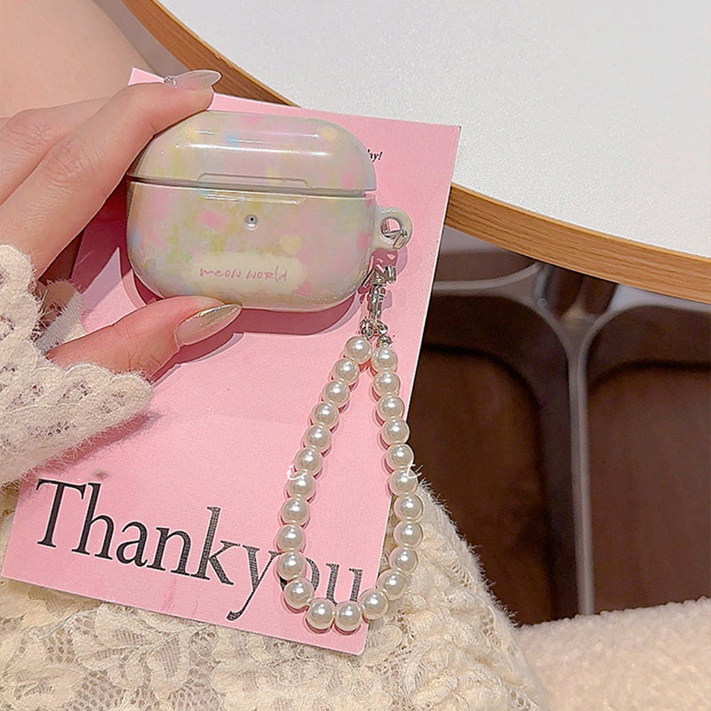 Spring oil painting flower AirPods case