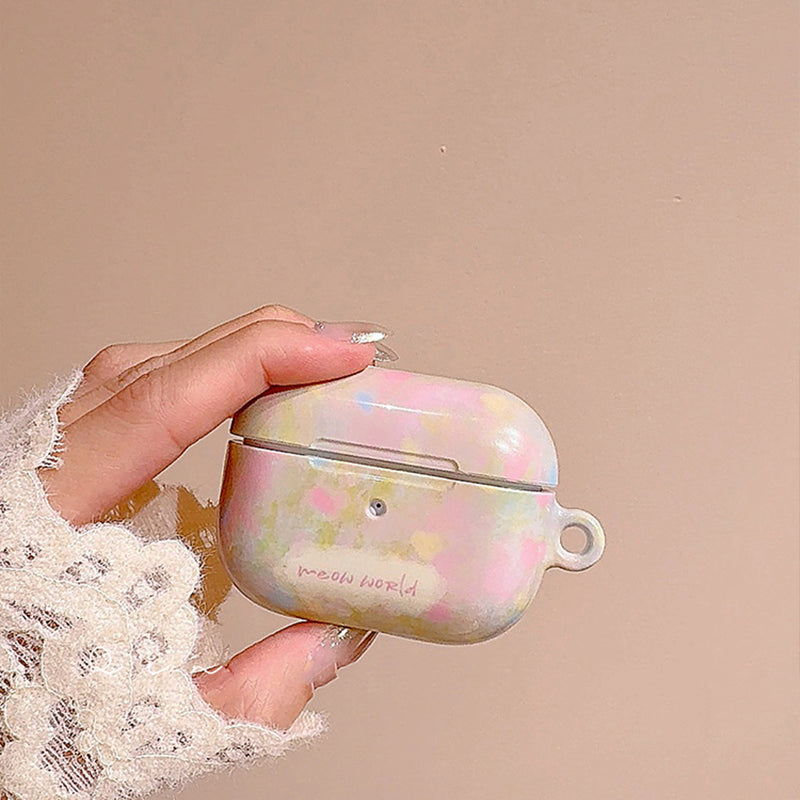 Spring oil painting flower AirPods case