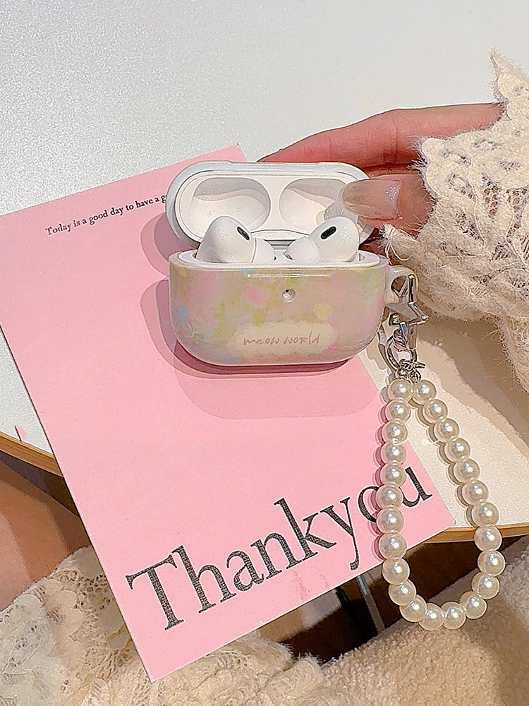 Spring oil painting flower AirPods case