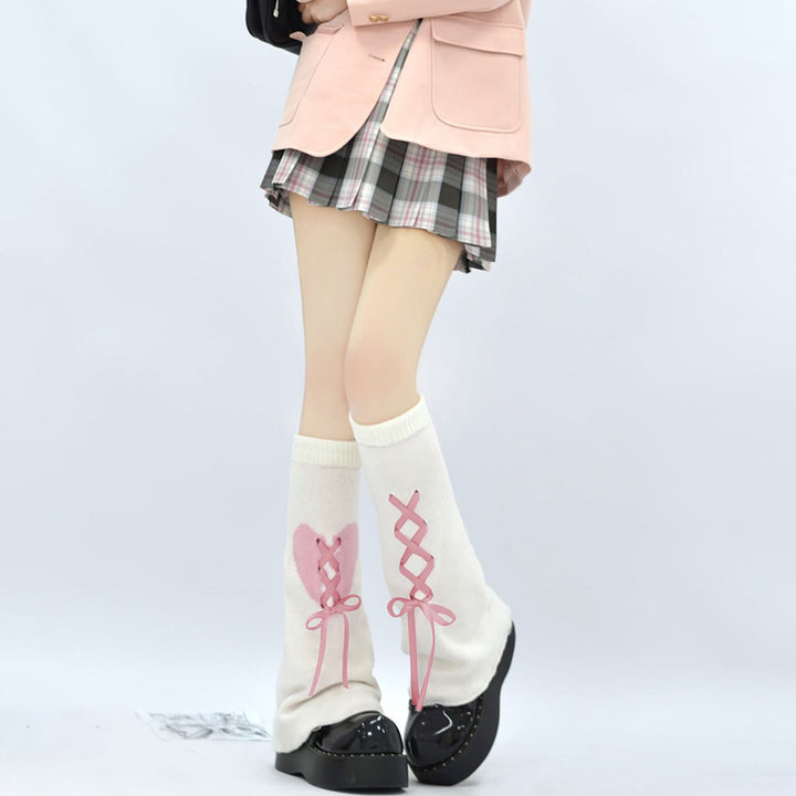 Love Heart Leg Warmers Socks