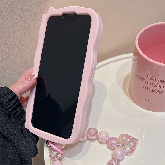 Pink Love Heart iPhone Case