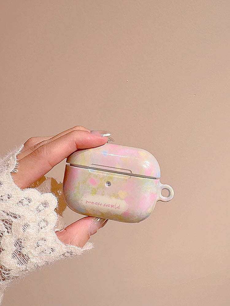 Spring oil painting flower AirPods case