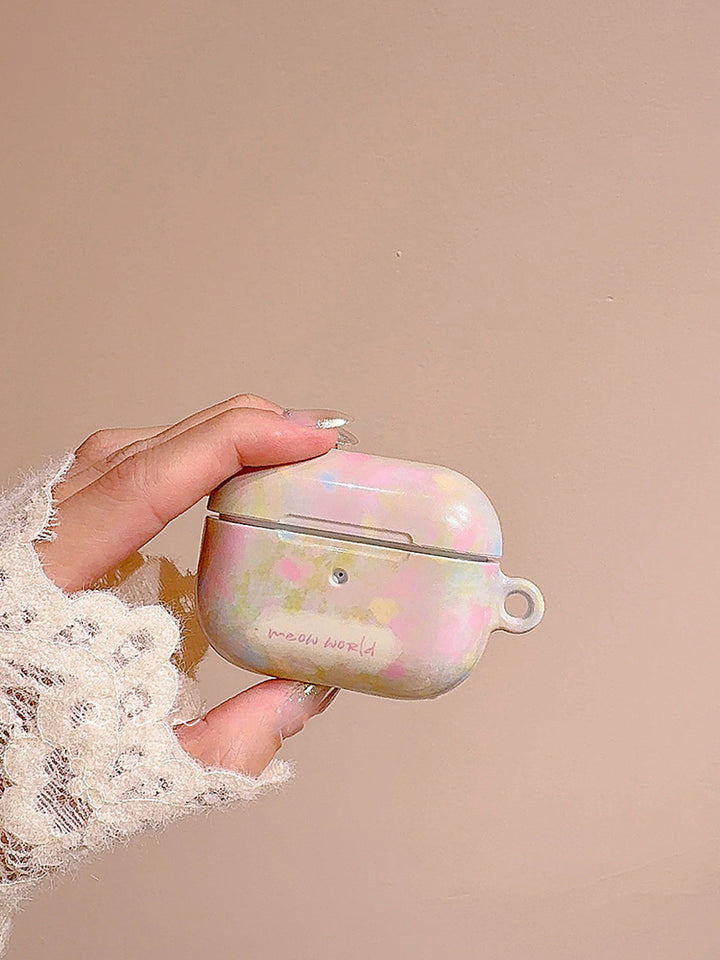 Spring oil painting flower AirPods case