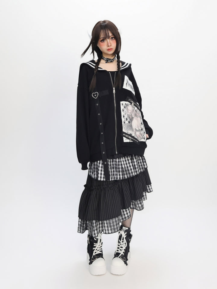 Pandora Girls Sailor Jacket - Edgy Cute Cardigan Chic