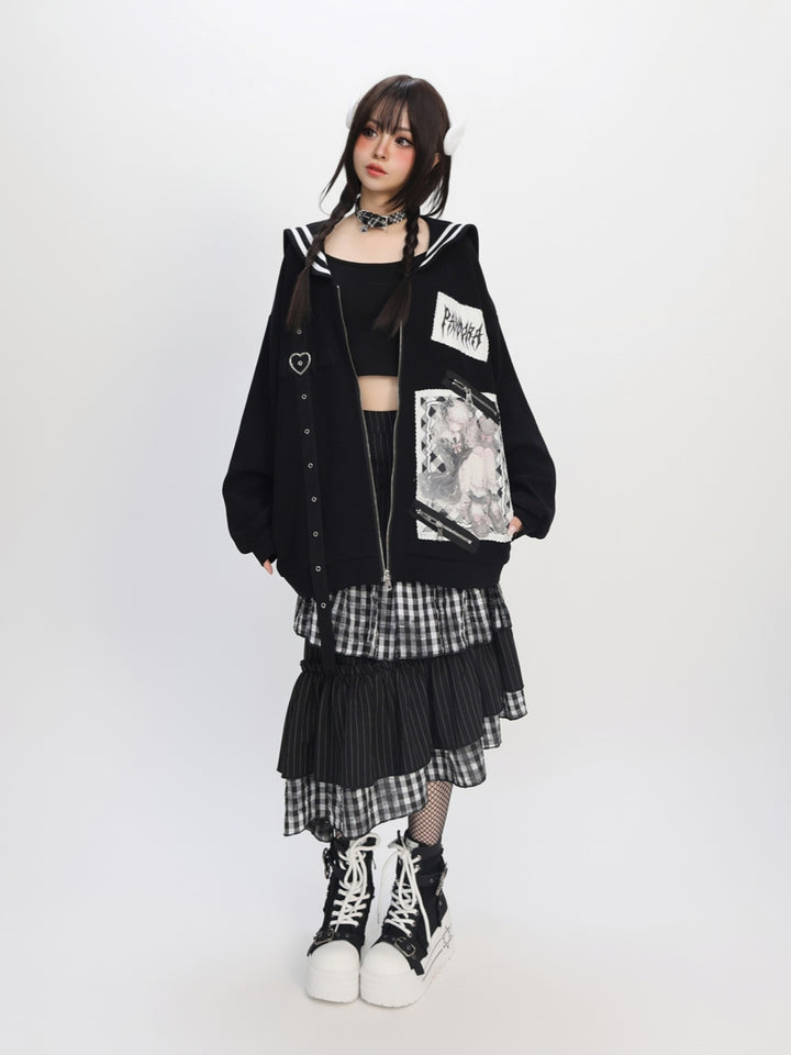 Pandora Girls Sailor Jacket - Edgy Cute Cardigan Chic