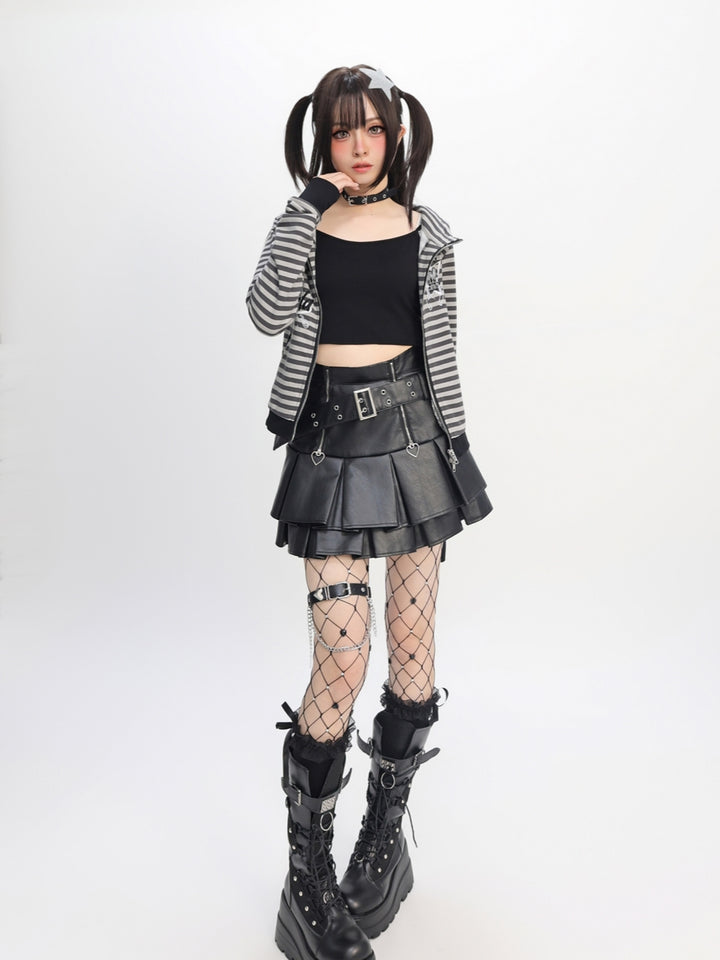 Rebel Koala Striped Hoodie