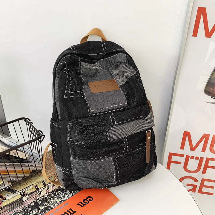 Vintage Denim Backpack