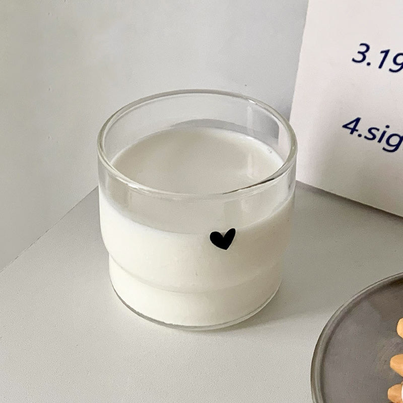 Smiling Heart Glass Mug