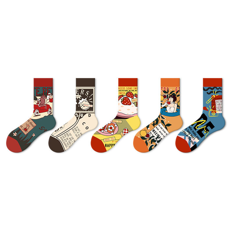 Artsy Jacquard Socks