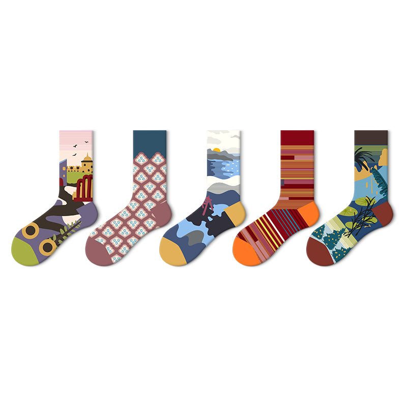 Artsy Jacquard Socks