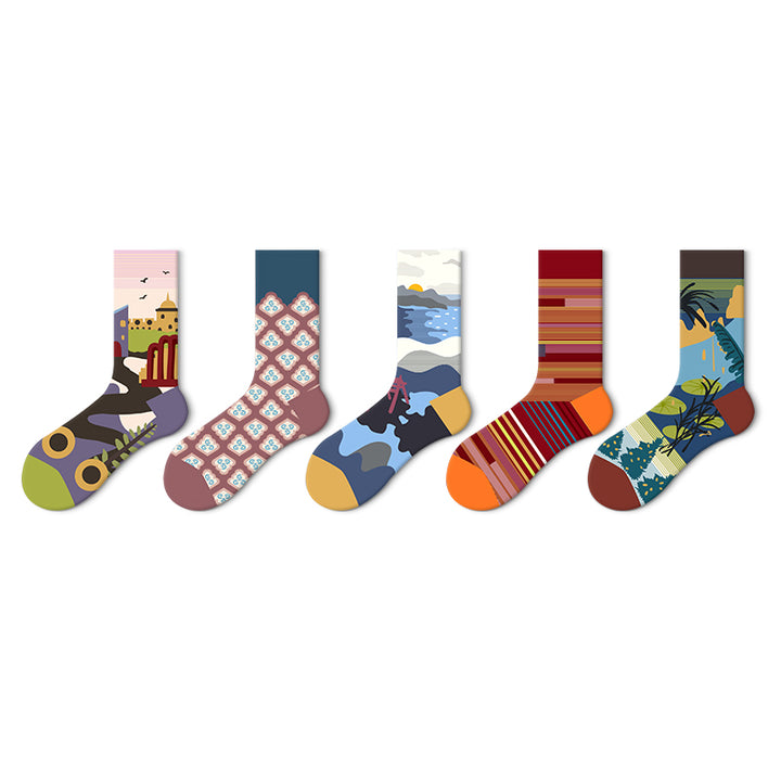 Artsy Jacquard Socks