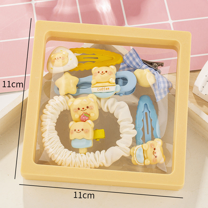 Sweet Cute Creamy Headband and Hairpin