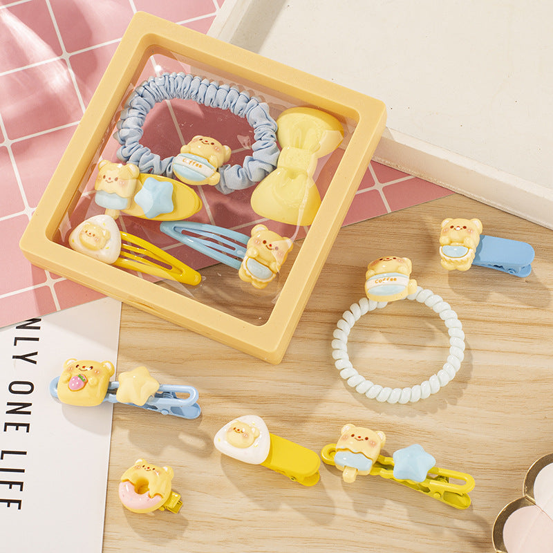 Sweet Cute Creamy Headband and Hairpin