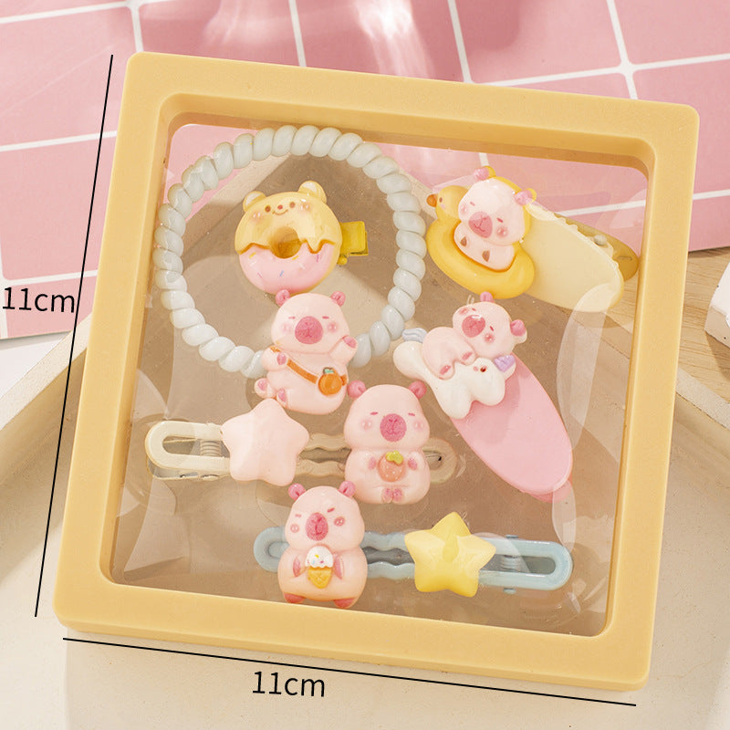 Sweet Cute Creamy Headband and Hairpin