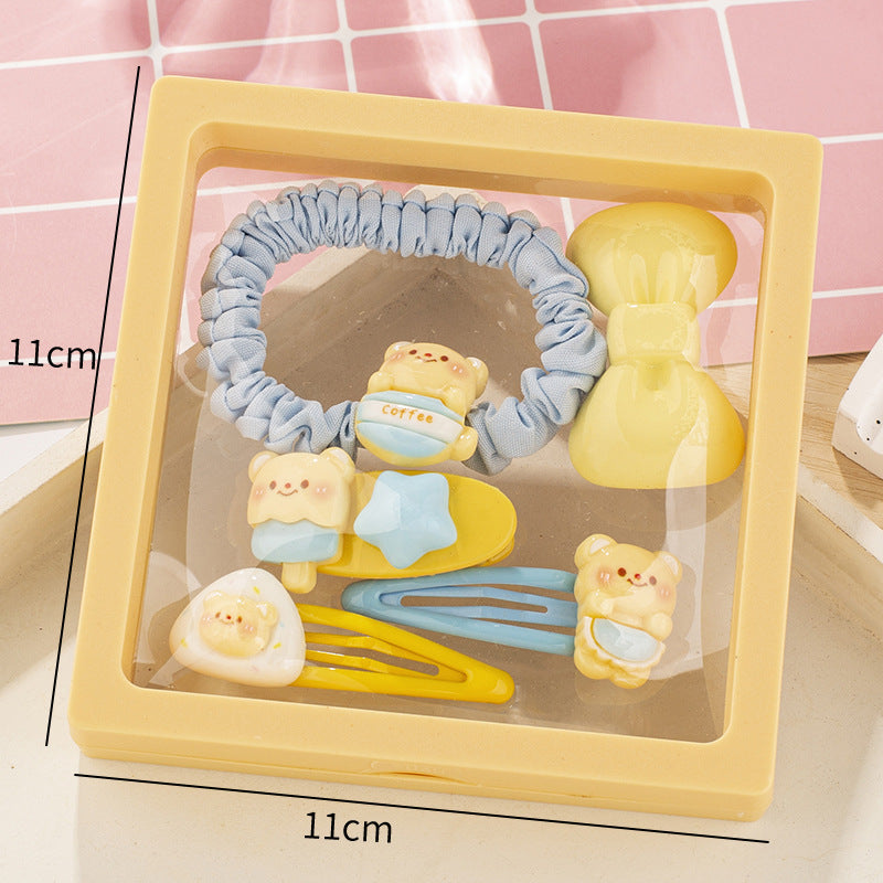 Sweet Cute Creamy Headband and Hairpin