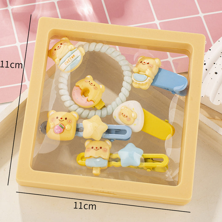 Sweet Cute Creamy Headband and Hairpin