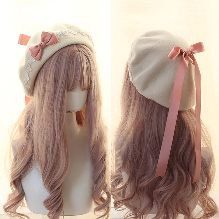 Lolita Bowknot Beret Hat