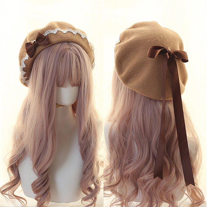 Lolita Bowknot Beret Hat