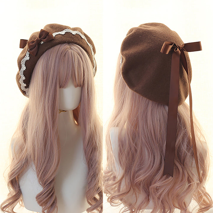 Lolita Bowknot Beret Hat