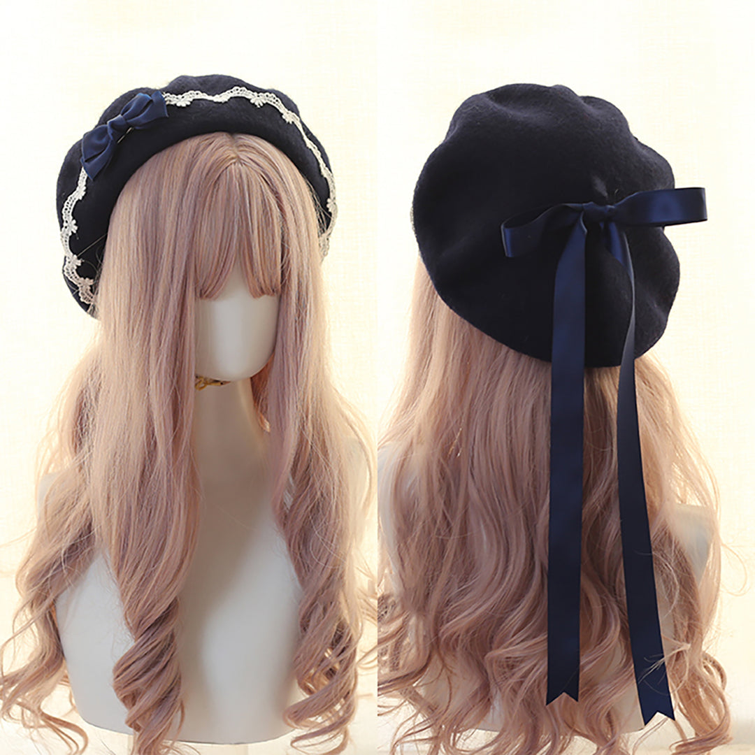 Lolita Bowknot Beret Hat
