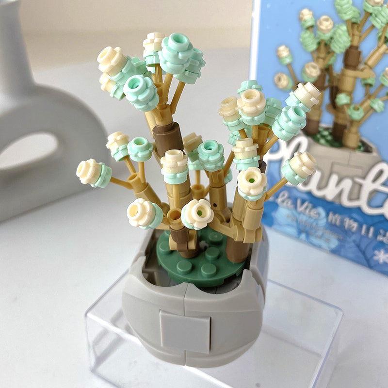 mini bonsai flowers building block