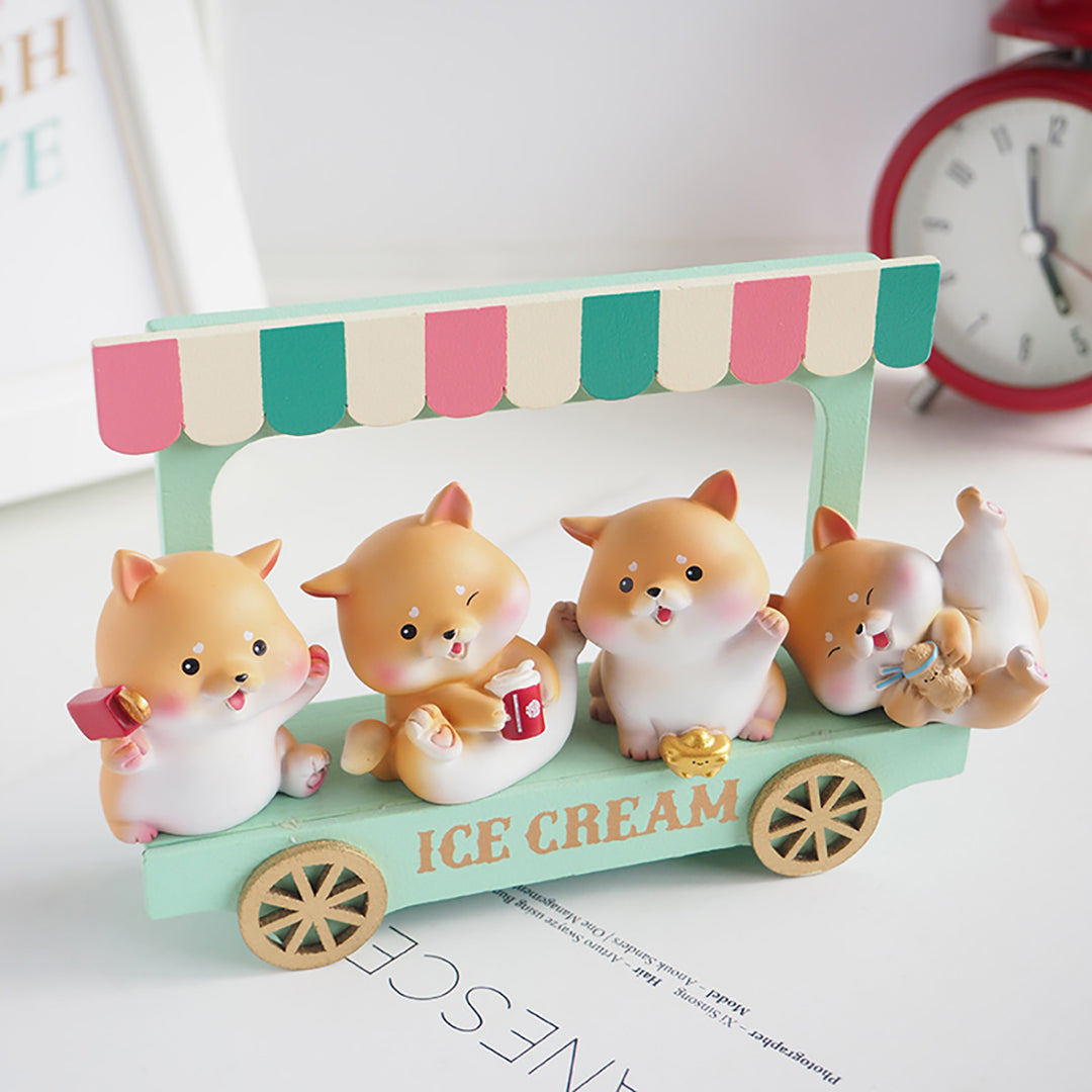 Mini Shiba Inu Ornaments Set