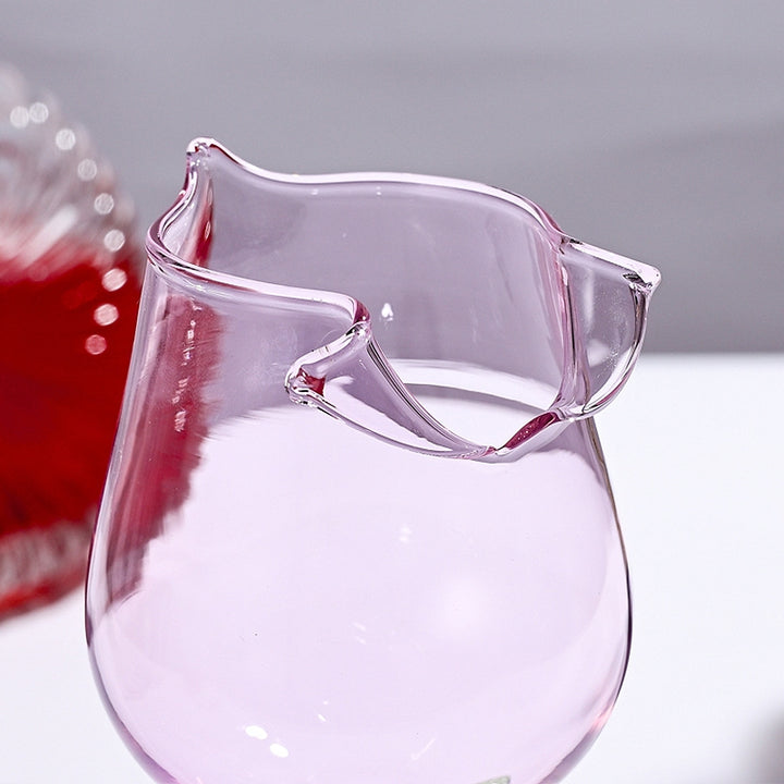 Rose Glass Goblet