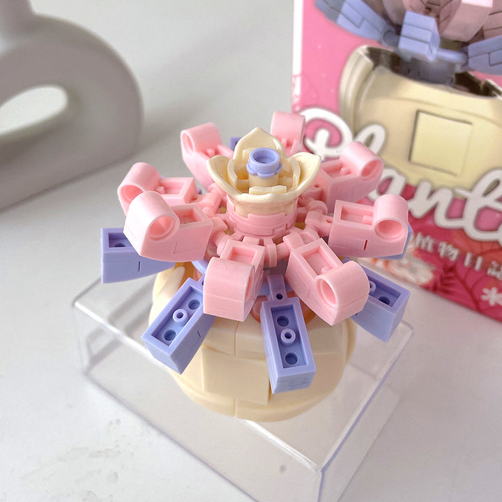 mini bonsai flowers building block