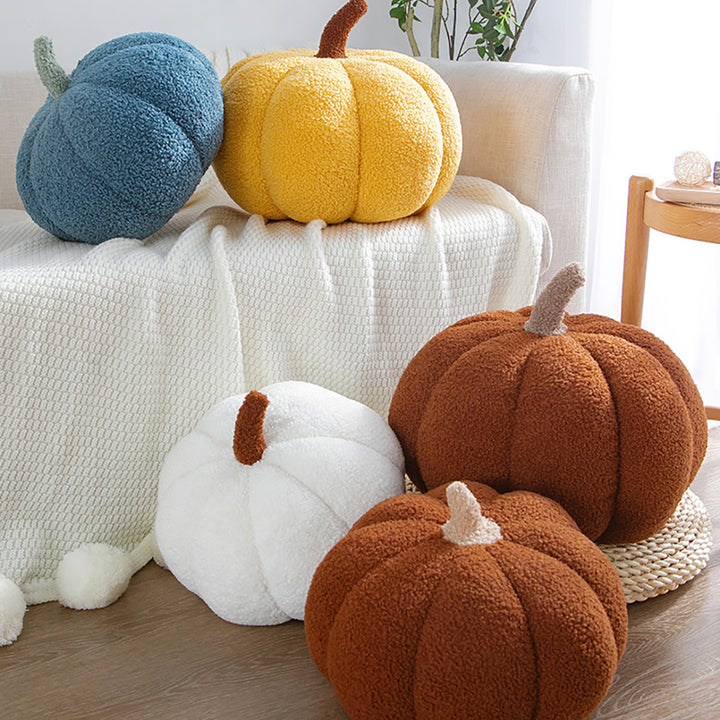 Pumpkin Shaped Throw Pillow