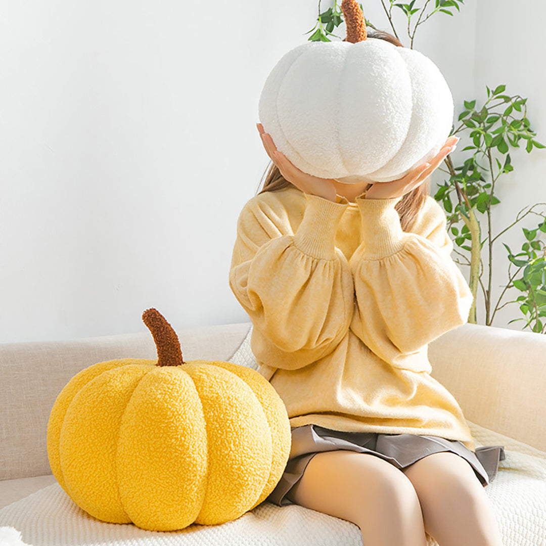 Pumpkin Shaped Throw Pillow