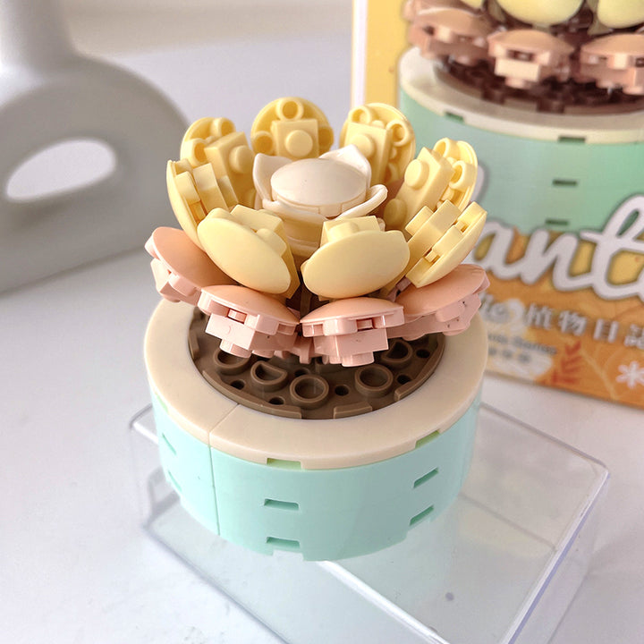 mini bonsai flowers building block