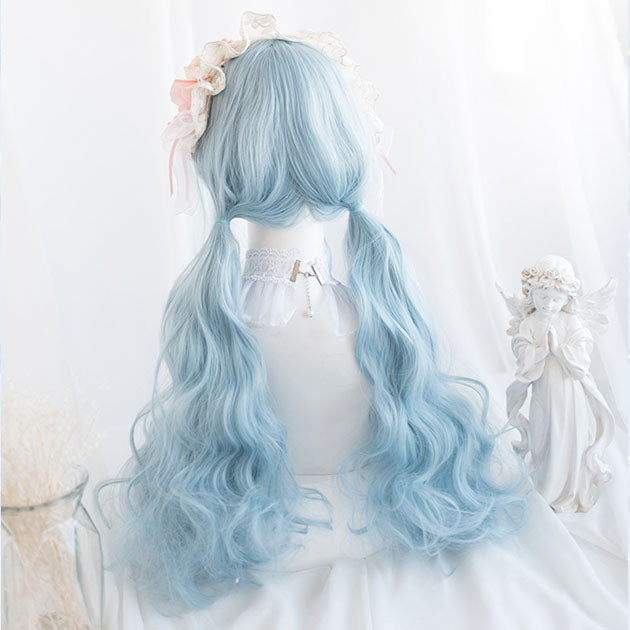 Mermaid Long Aqua Blue Cosplay Wig